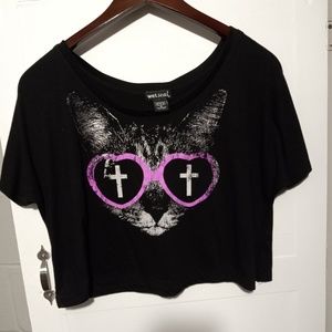 Cat Crop Top